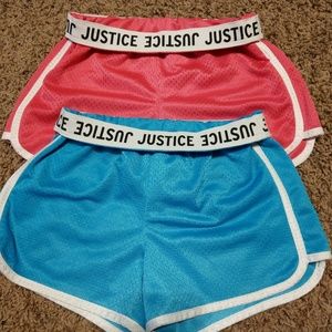 Justice set of 2 shorts.  Both size 10.